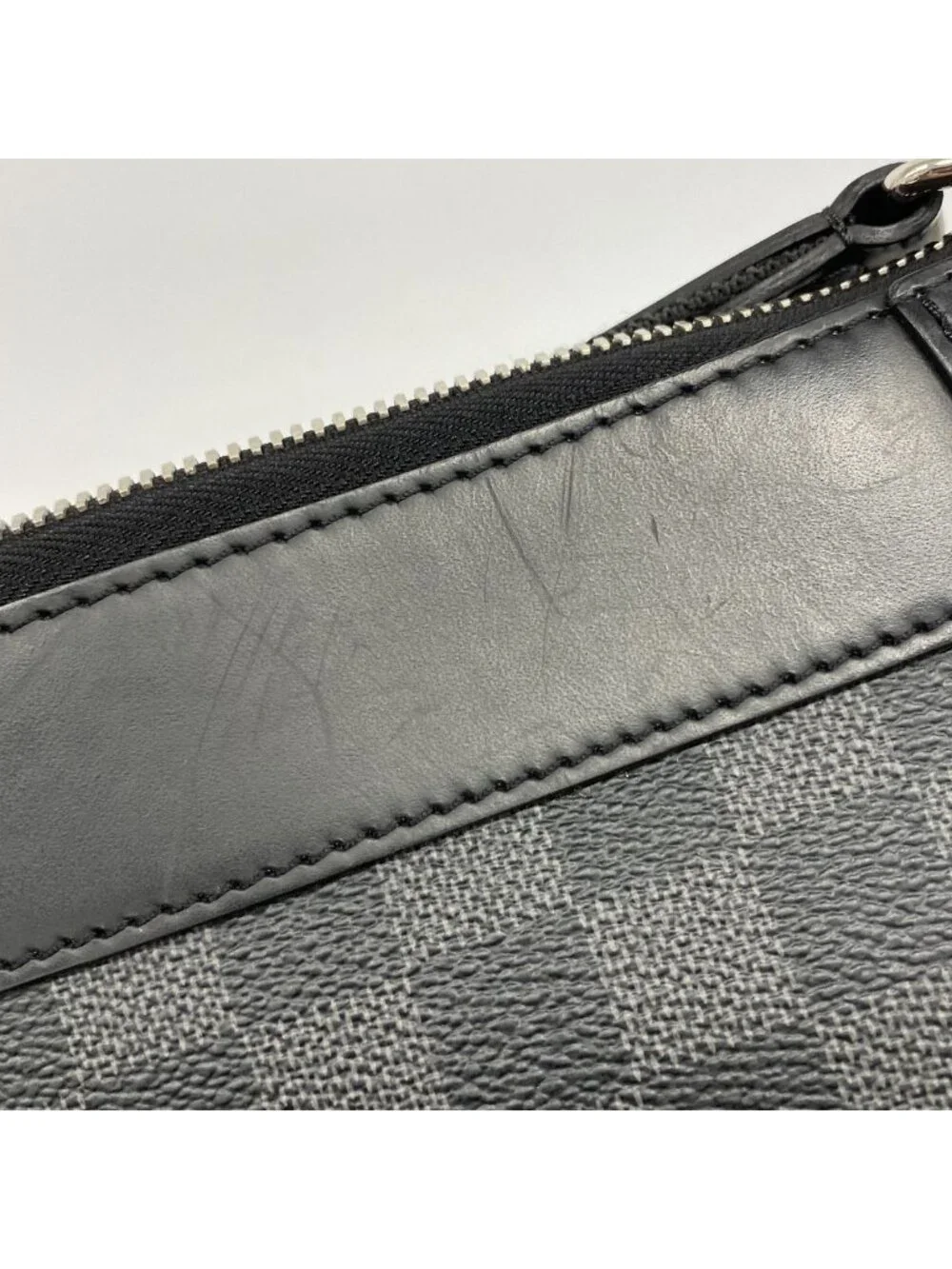 Louis Vuitton Shoulder Bag Damier Graphite Mick PM Black